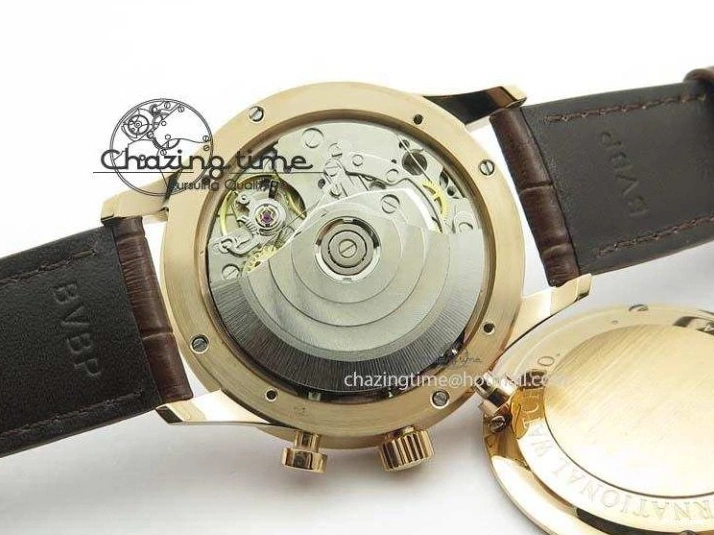 MIROTIME 0821 Portuguese Chrono RG IW371480 ZF 1:1 Best Edition White Dial On Brown Leather Strap A7750 V HighPerformance 7266